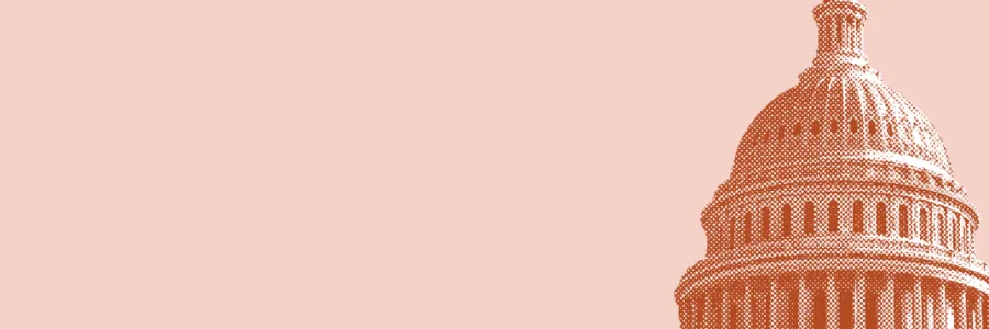 Capital on Orange background