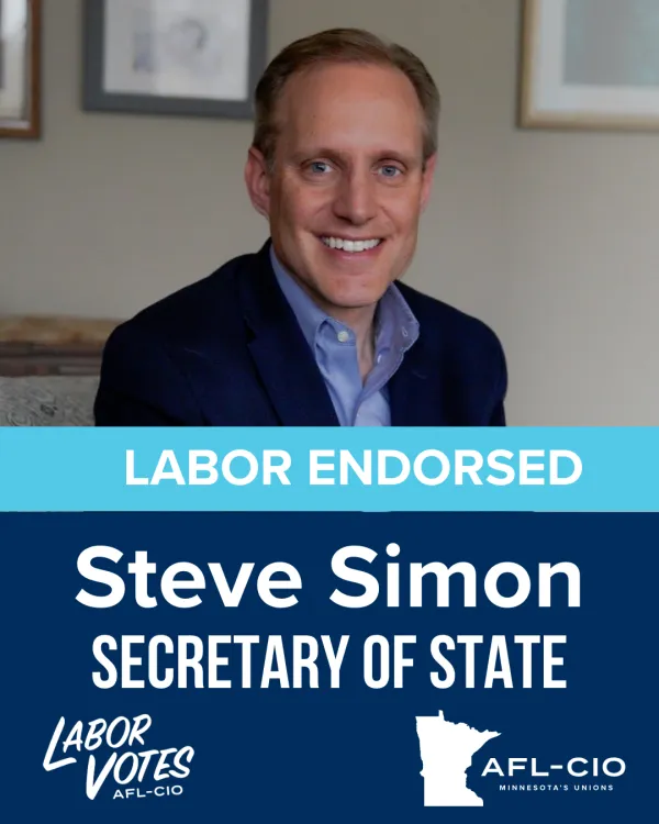 Labor Endorsed - Steve Simon - Secretary of State